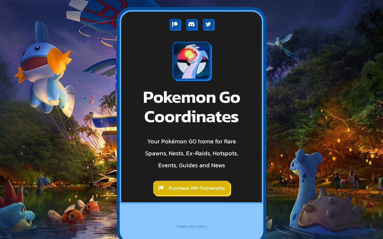 login - Pokémon GO Coordinates